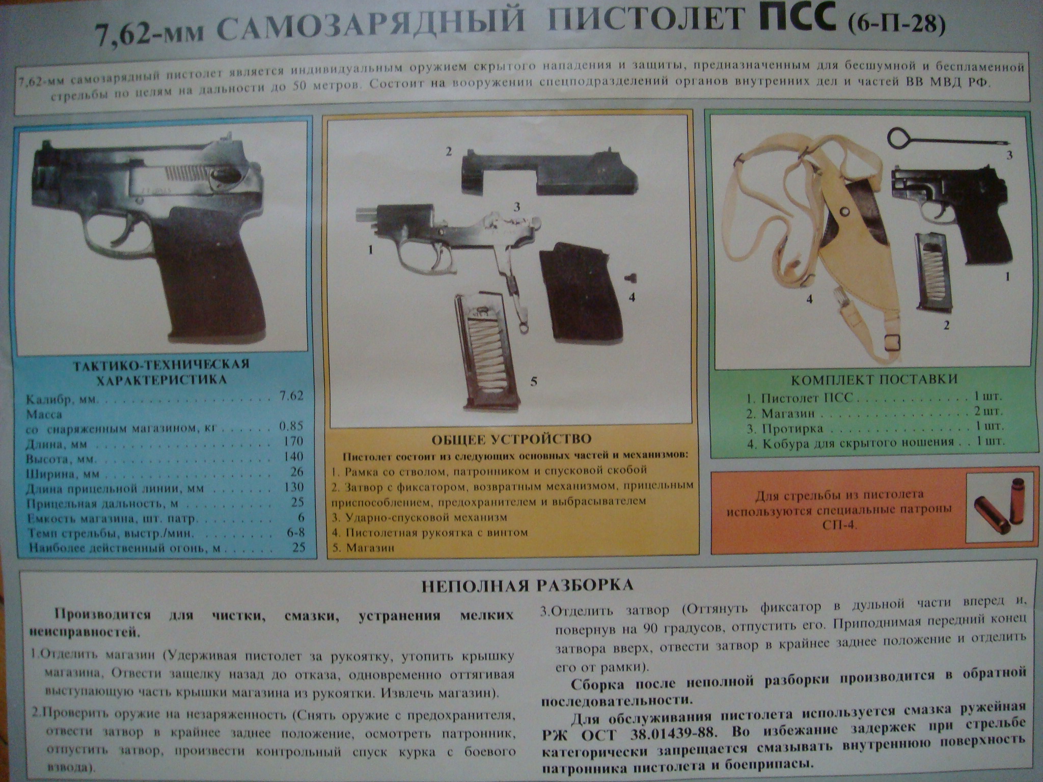 7,62 мм Самозарядны пистолет ПСС (6-п-28)